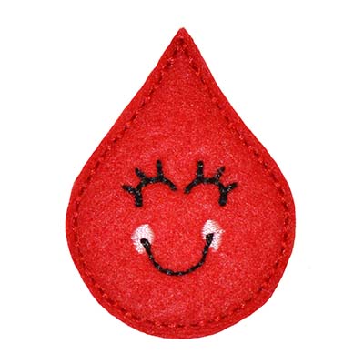 Brenda the Blood Drop Embroidery File
