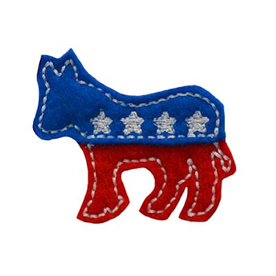 Election Donkey Embroidery File