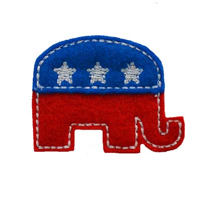 Election Elephant Embroidery File