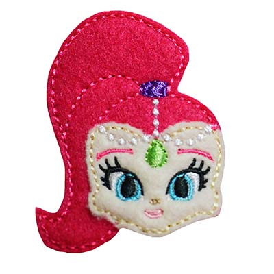 Genie Girl Pink Embroidery File