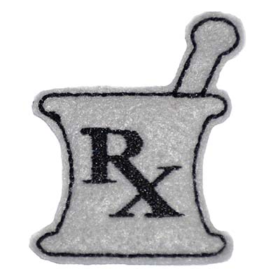 RX Mortar and Pestle Embroidery File