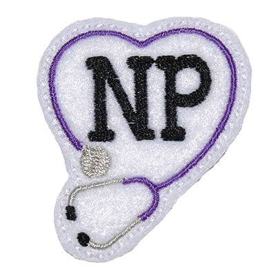 NP Stethoscope Heart Embroidery File