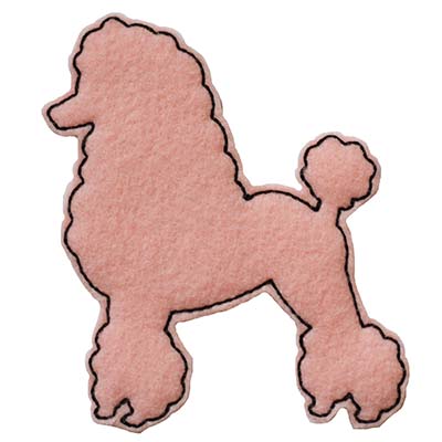 Poodle Outline Embroidery File