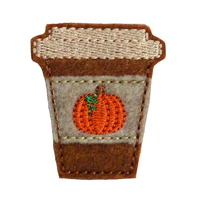 Pumpkin Spice Latte Embroidery File