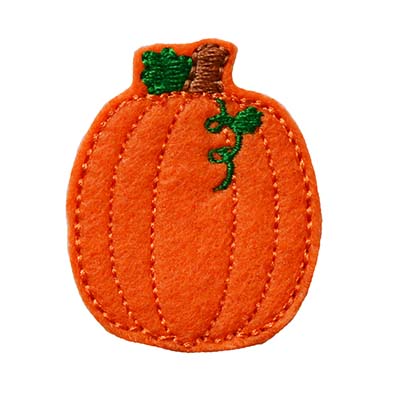 Pumpkin with Vine TALL Embroidery File