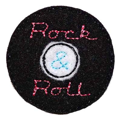 Rock and Roll Record Embroidery File