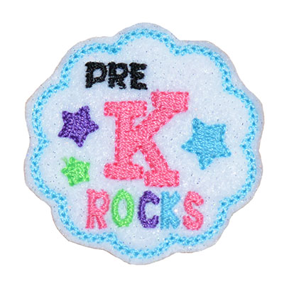 School Rocks Pre K Embroidery File