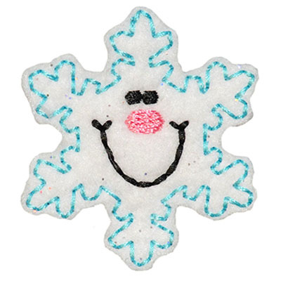 Smiling Snowflake Embroidery File