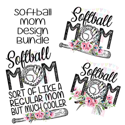 Softball Mom Poppies BUNDLE
