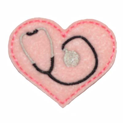 Stethoscope Heart Embroidery File