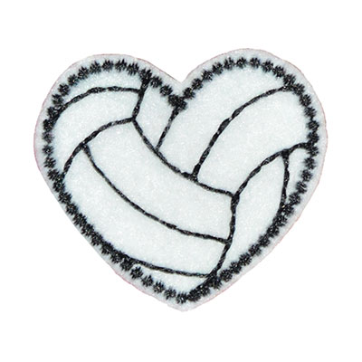 Volleyball Heart Embroidery File